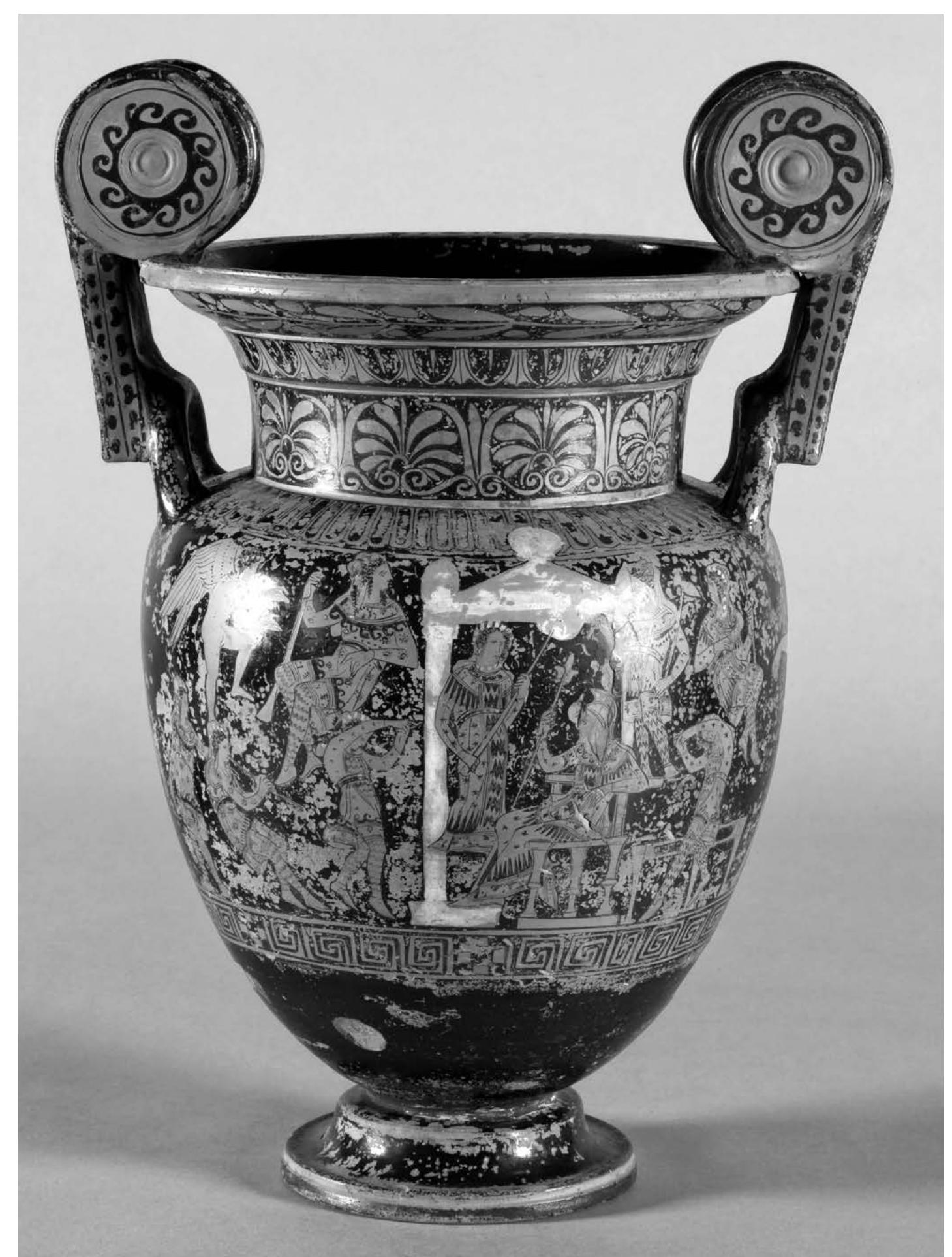 ‘igs. 9-10: Vienna Kunsthistorisches Museum IV AS 158: Attic red-figure volute krater, 400-375, Meleager Painter; fig. 9: Photo courtesy KHM-Museumsverband; fig. 10: Drawing by Holger Groenwald. 