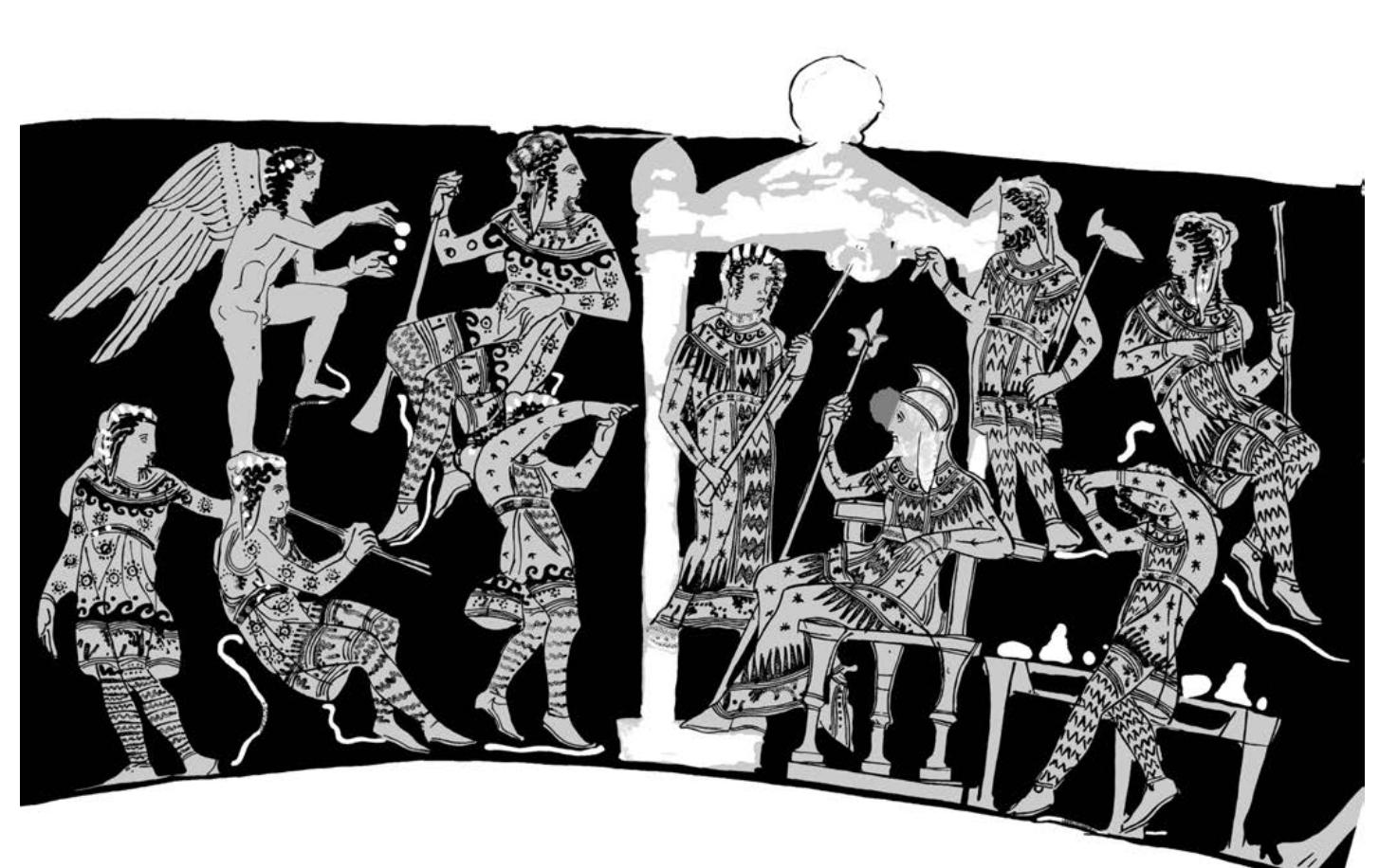 to think of a garment with patterned tight sleeve as worn undermeath the girt pz terned over-garment, for which the Persian centres offer no model. 