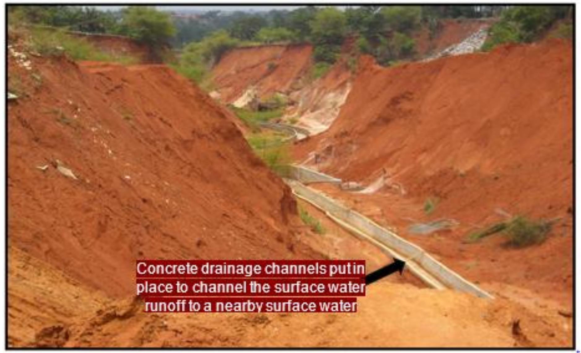 Control measure put in place to check gully erosion [1] the
