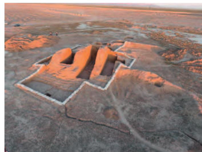 Fig. 16. Air view after excavation from the north-north-west. 