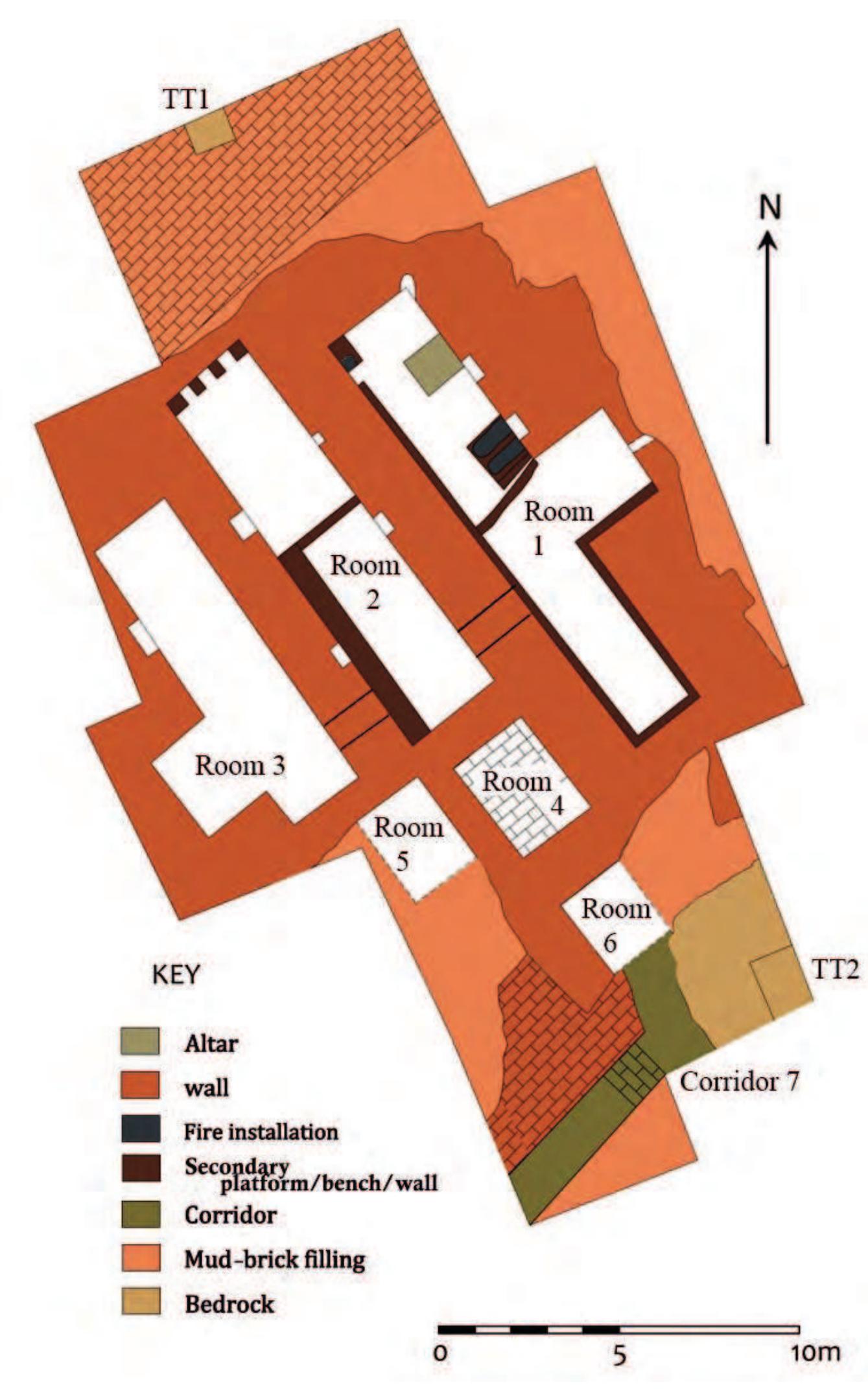 Fig. 18. Plan of the excavated remains (for details see footnote 2). 