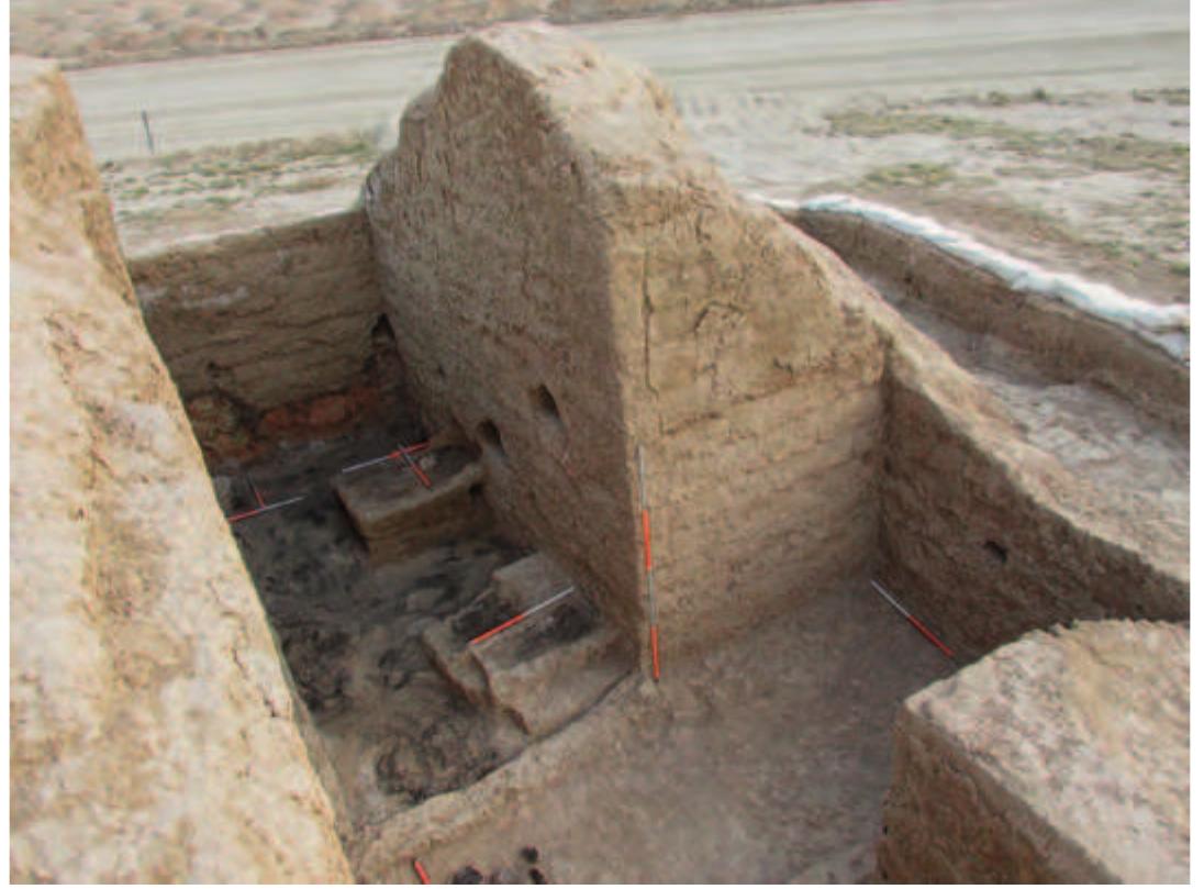 Fig. 20. Room | from the SW, showing the north end and the east bay.  Fig. 19. View of Room | looking north. 