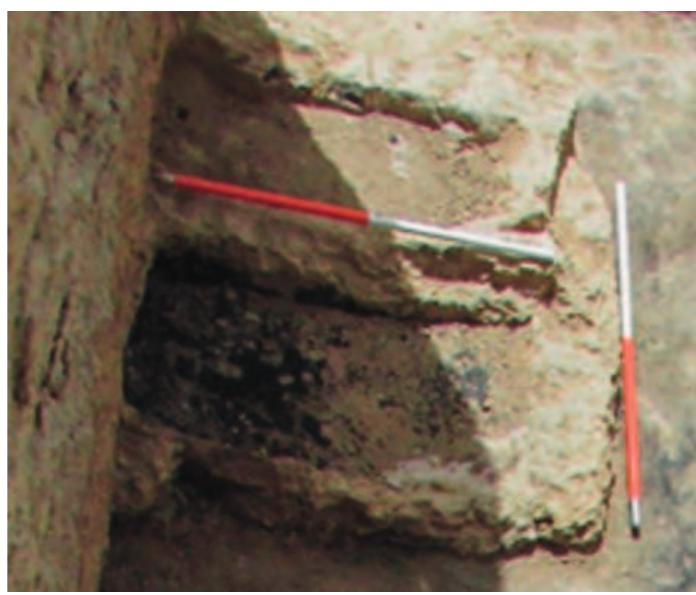 Fig. 35. The fire installation with the northern fire bowl fully excavated. 