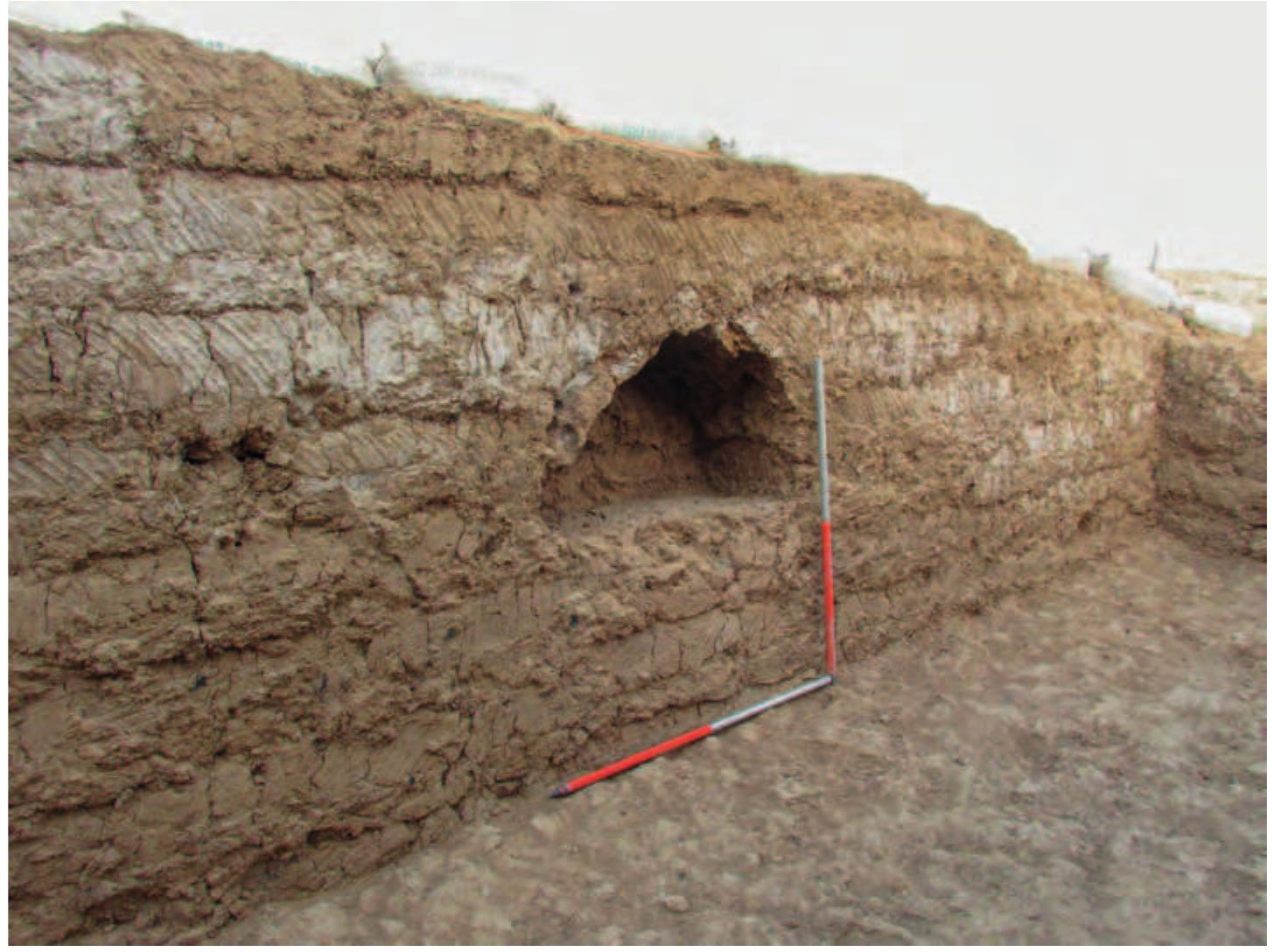 Fig. 48. Niche in the west wall of Room 3. 