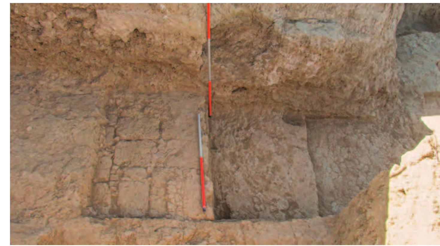 Fig. 59. The steps at the east end of Corridor 7.  Fig. 58. View of Corridor 7. 