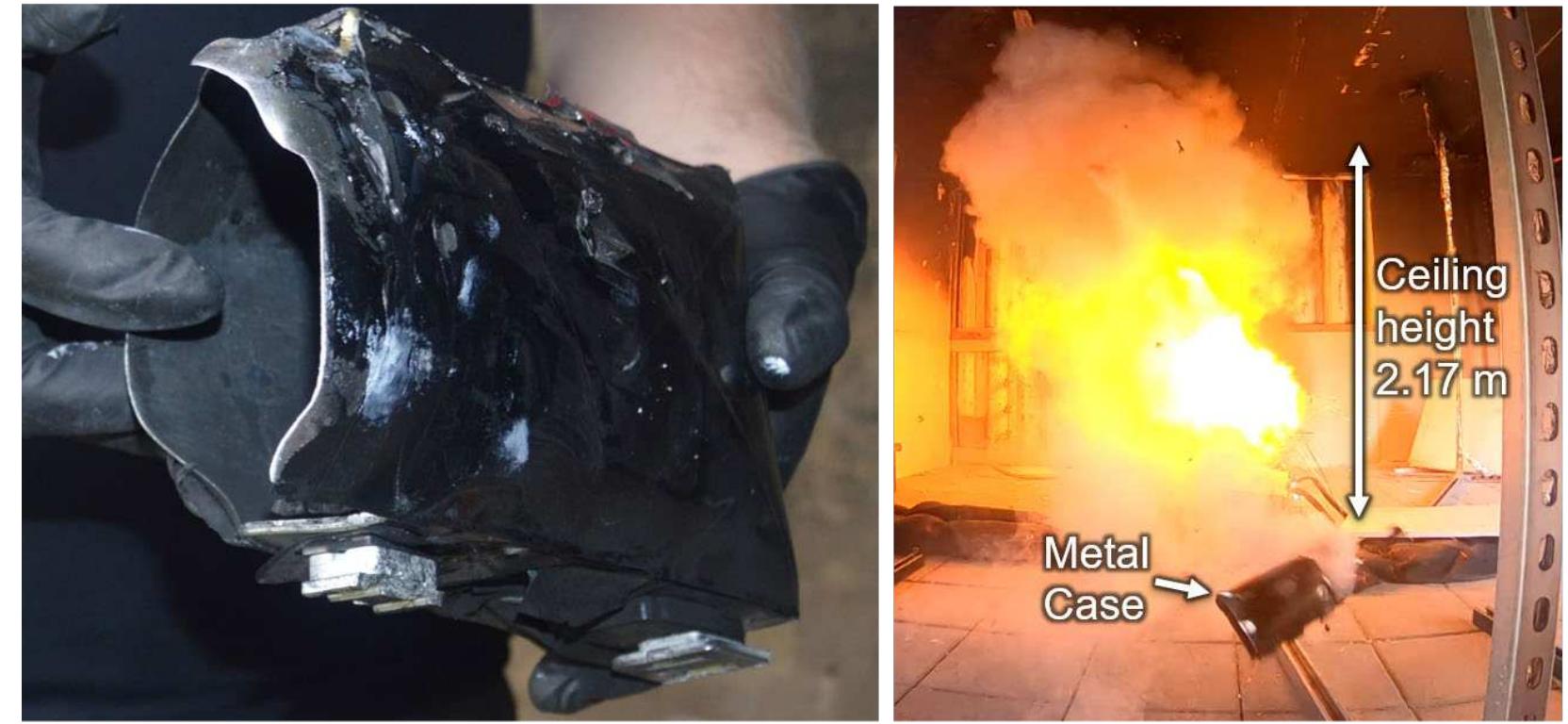 Battery Cell Rupture 6: in the first single cell experiment, the cell ruptured