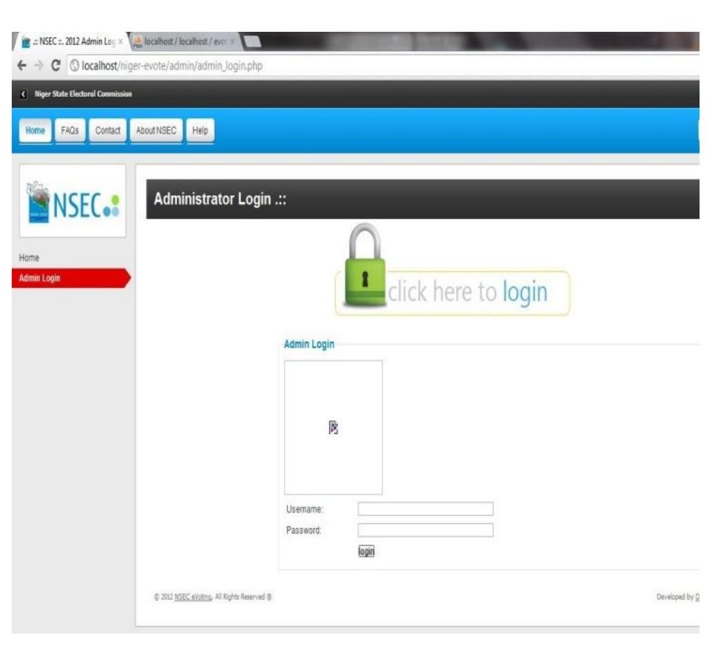 User Interface Example For Voting Use-case diagram showing the links between a voter and an