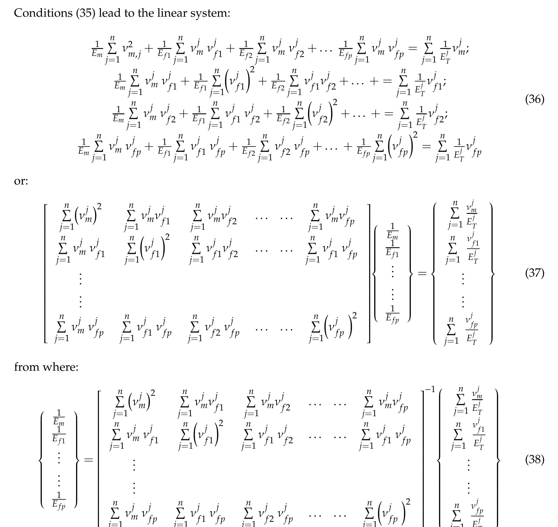 which depends on the proportion of the composite phases and the overall measured values of Young’s modulus. The two elastic constants presented were analyzed for the reason that measurements could  be made on wood to determine these values for early wood and late wood. Experimental verification of the proposed calculation method was thus performed. 