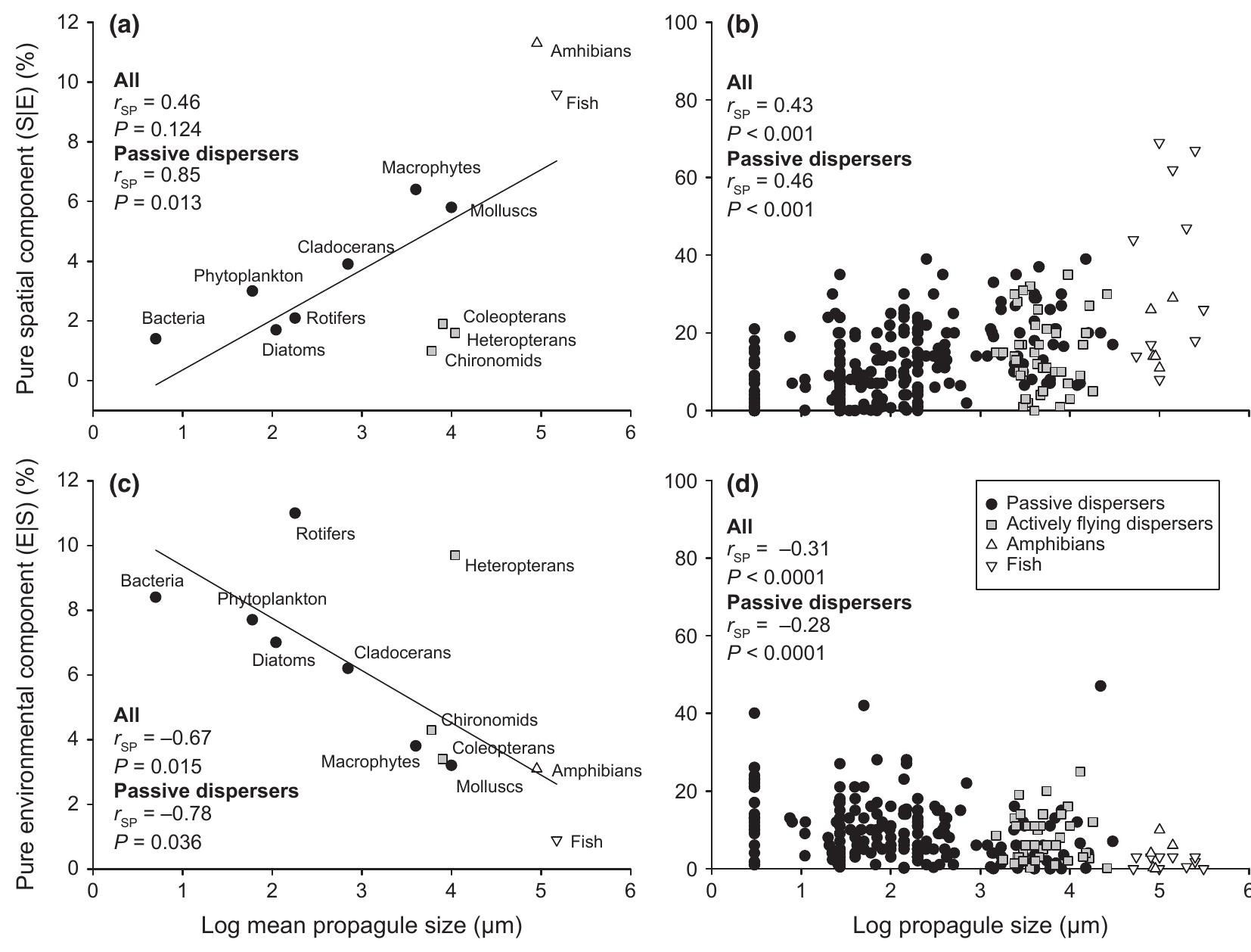 (PDF) Body size and dispersal mode as key traits determining ...