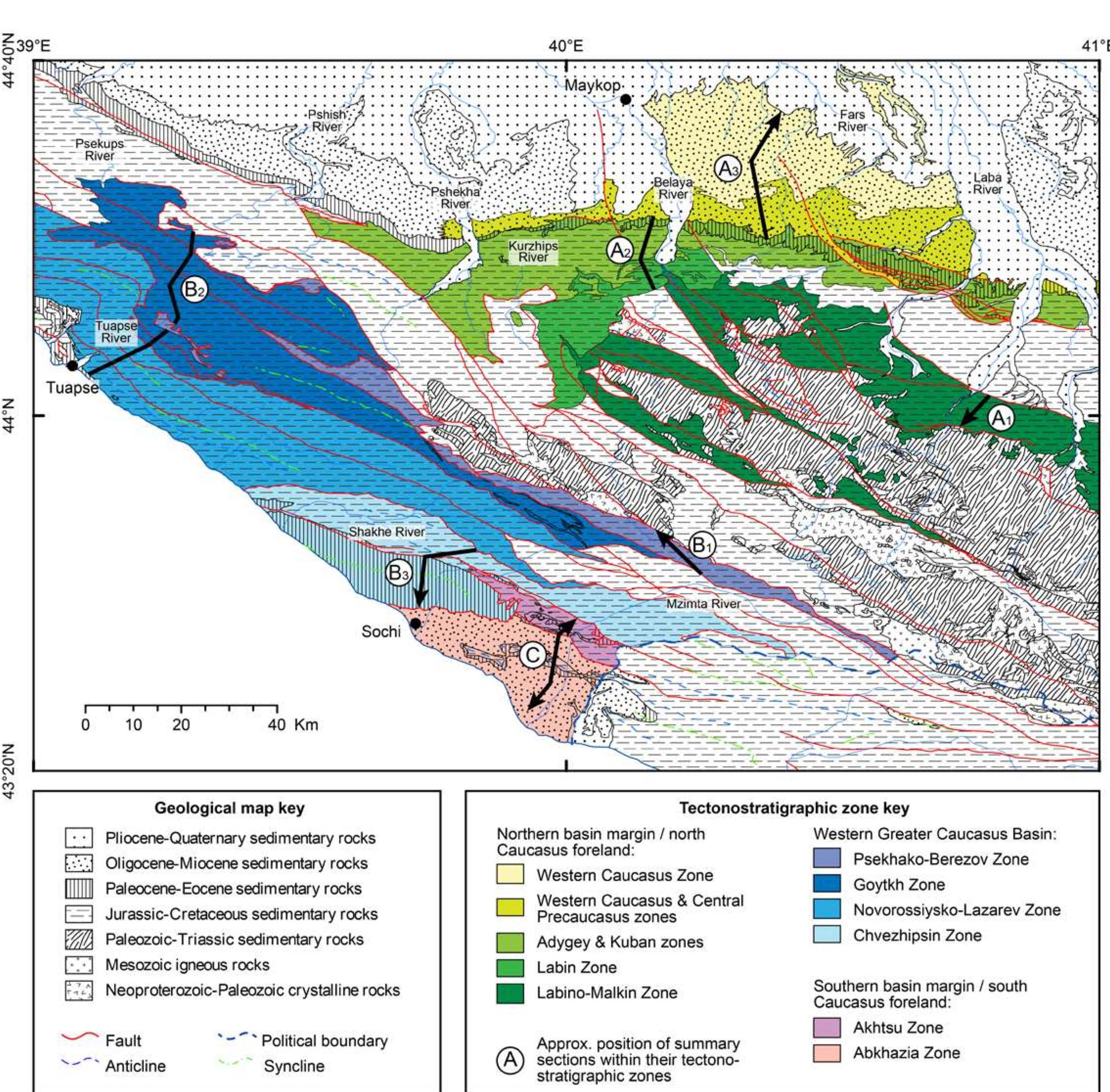 $1. detailed geological map of the russian sector of the