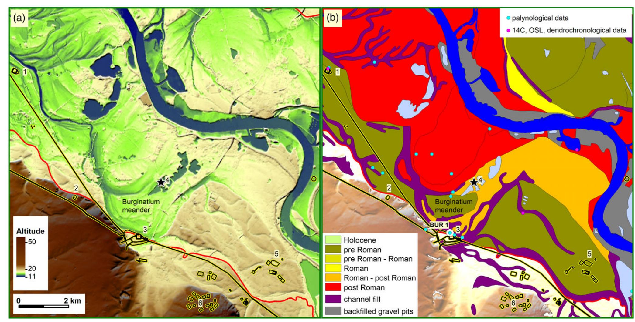 Reine R Map (PDF) The Lower Rhine (Germany) in Late Antiquity: a time of dissolving ...
