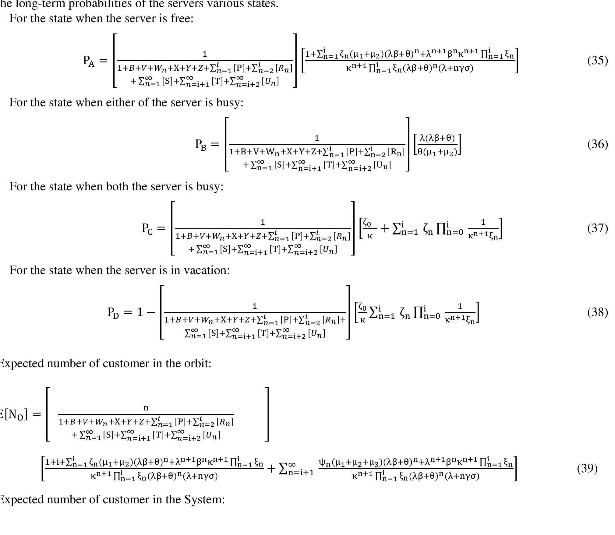 (PDF) Performance Analysis of a Markovian Model for Two Heterogeneous ...