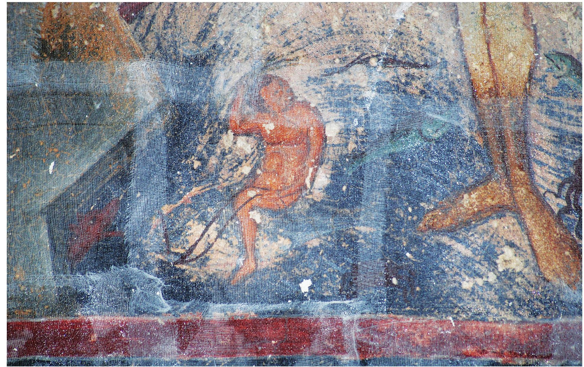 Fig.22. Church of the Holy Apostles, Kato Karkasa, detail of the Baptism. Photo by authors. 