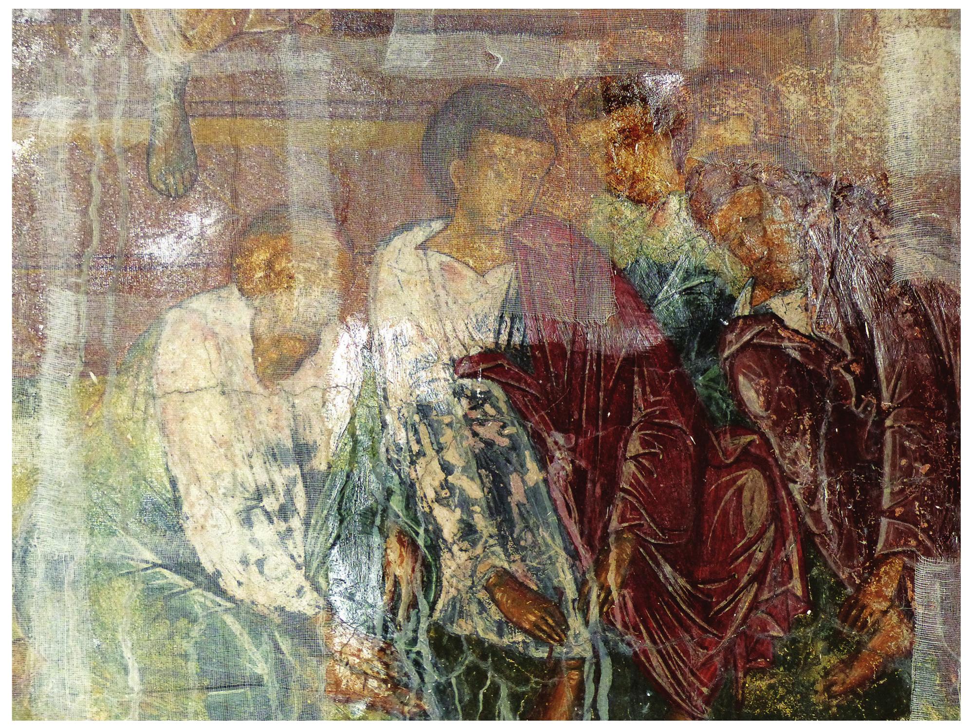 ig. 23. Church of the Holy Apostles, Kato Karkasa, detail of the Washing of the Feet. Photo by authors. 