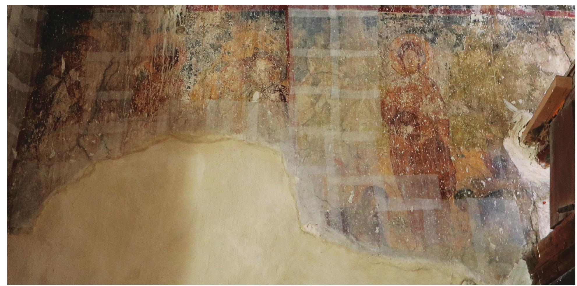 Fig. 32. Church of the Holy Apostles, Kato Karkasa, Christ Appearing to the Apostles and to the Two Marys. Photo by authors. 