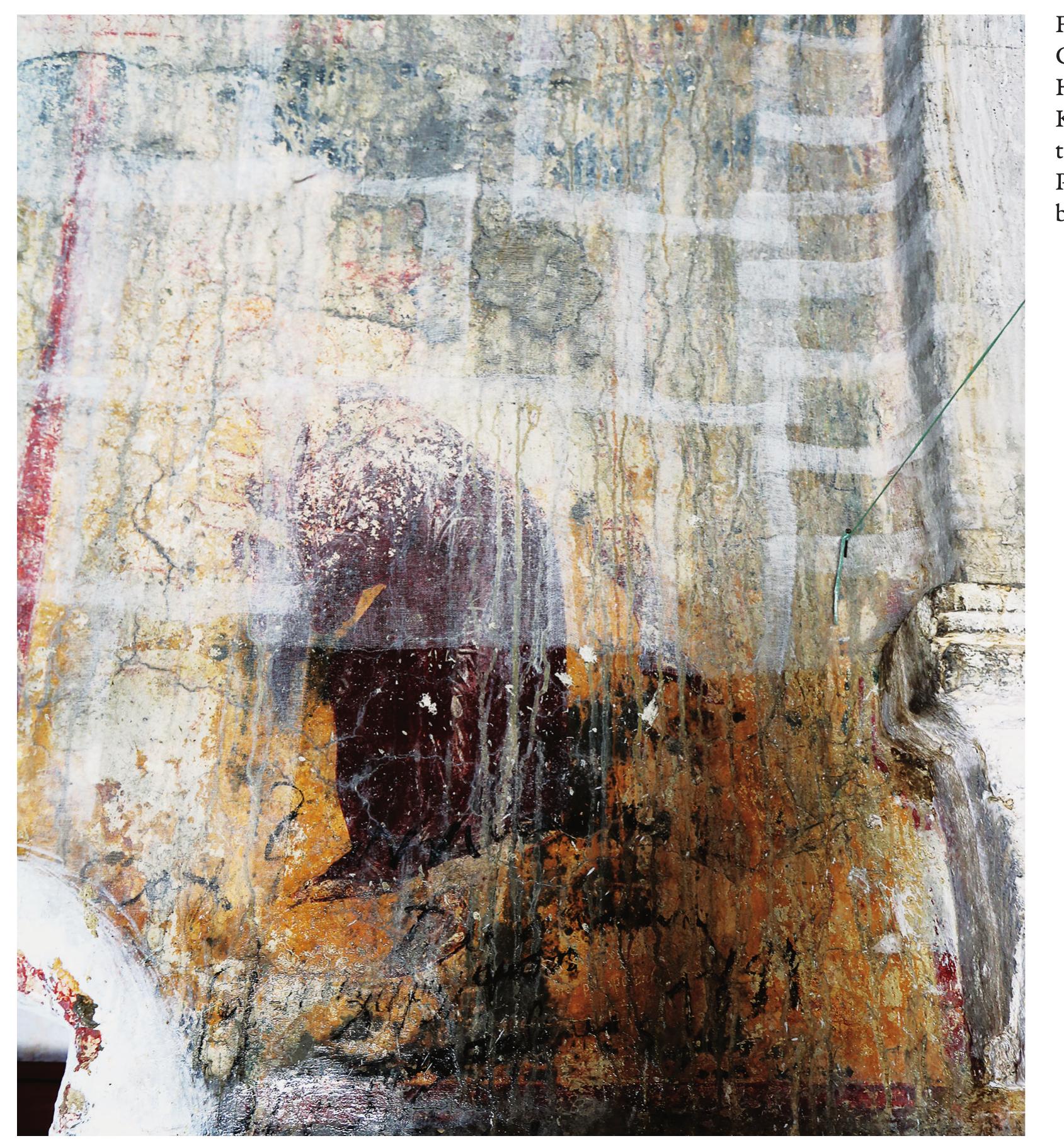 fol. r21v.3!4 Our image is similar to that on fol. 62v of the Bn, gr. 1528 (eleventh/twelfth century) (illustrated menologion), in which, however, the scene is reversed,*”° and that in Deéani (fourteenth century).?!° The scene in Kato Karkasa only generally follows the description in the Hermeneia, which adds to the composition more soldiers surrounding Paul and a one-eyed woman nearby  and a small part of a building in the upper-right corner  are  is much better preserved and repeats the iconograp  in  Kato Karkasa. The representation of the theme  based on the apocryphal Acts of Paul.3!” Depictio  of  ninth-century Homilies of Gregory of Nazianzus, BnF, gr. 510, fol. 32v  Paul’s Beheading can be found, for example, in t  313 and in the Robinson Trust manuscri  visible. The corresponding scene in Agios Myronas  ny is ns he  pt, 