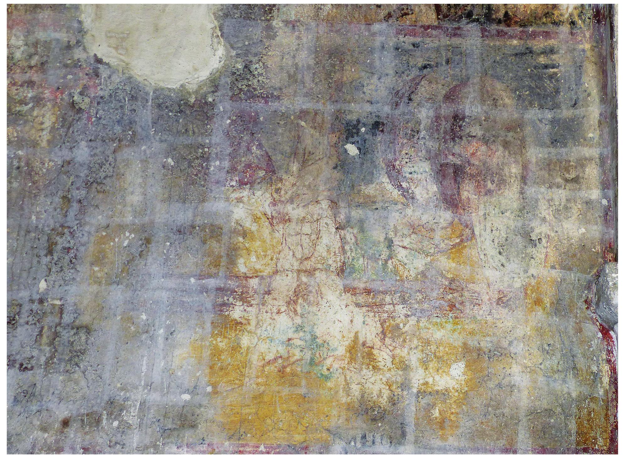 Fig. 39. Church of the Holy Apostles, Kato Karkasa, the Crucifixion of Peter. Photo by authors. 