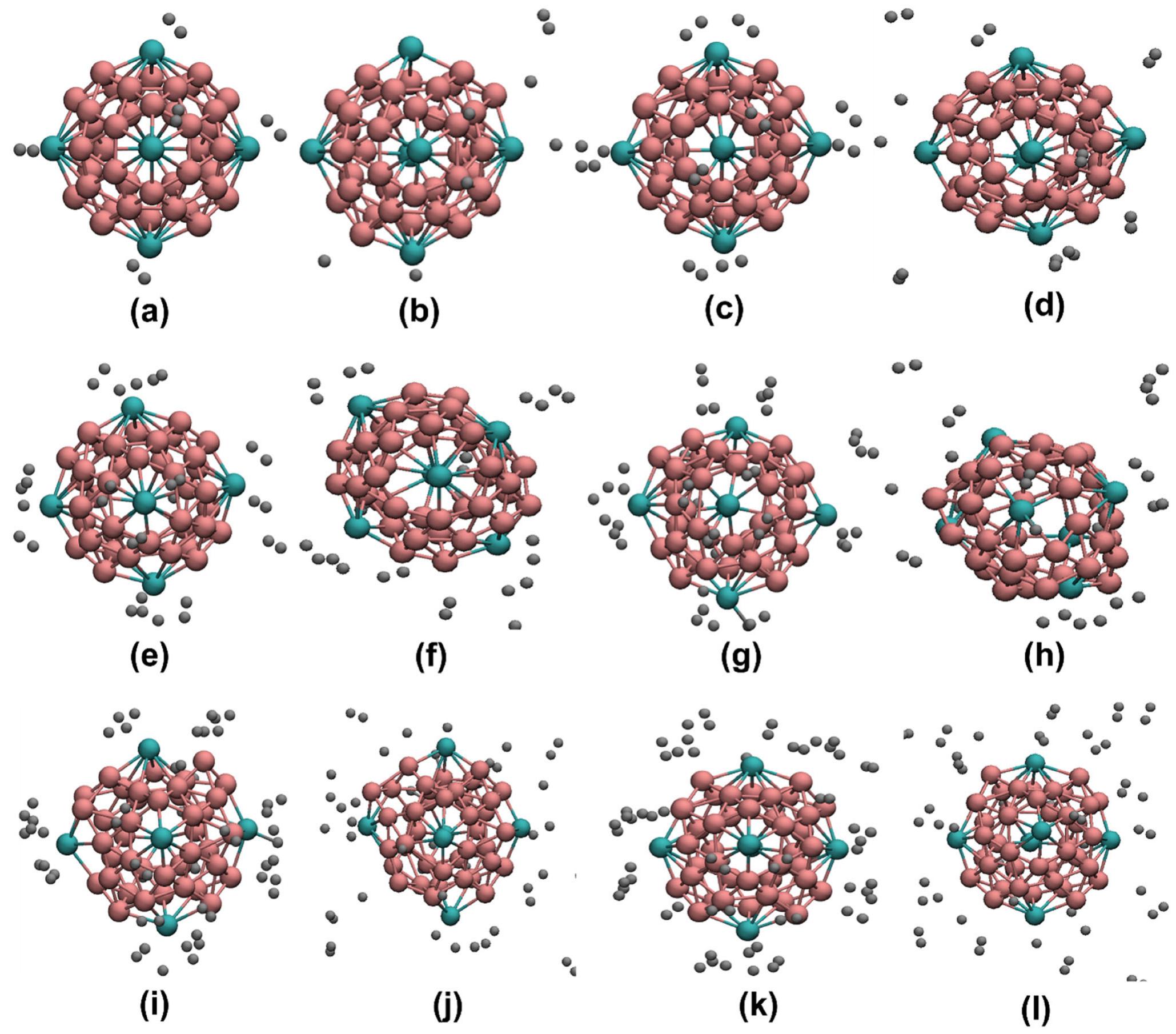 The optimized structure of b4o a hexagonal cavity, b heptag-