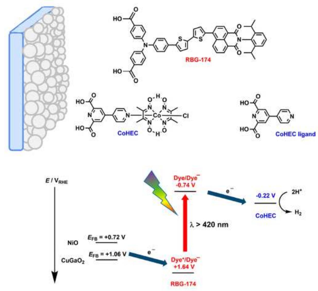 Photocathode illustration; the molecular structures and_