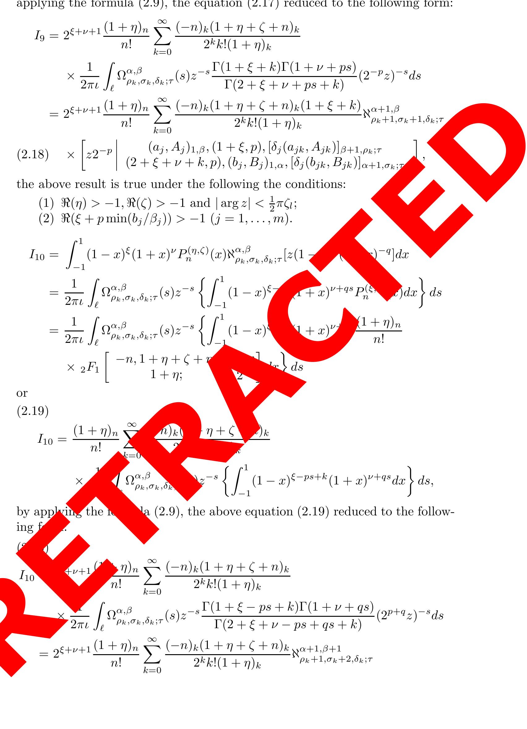(*'ω'*) PDF) Certain Integral Formulas Associated with Aleph (ℵ)-Function