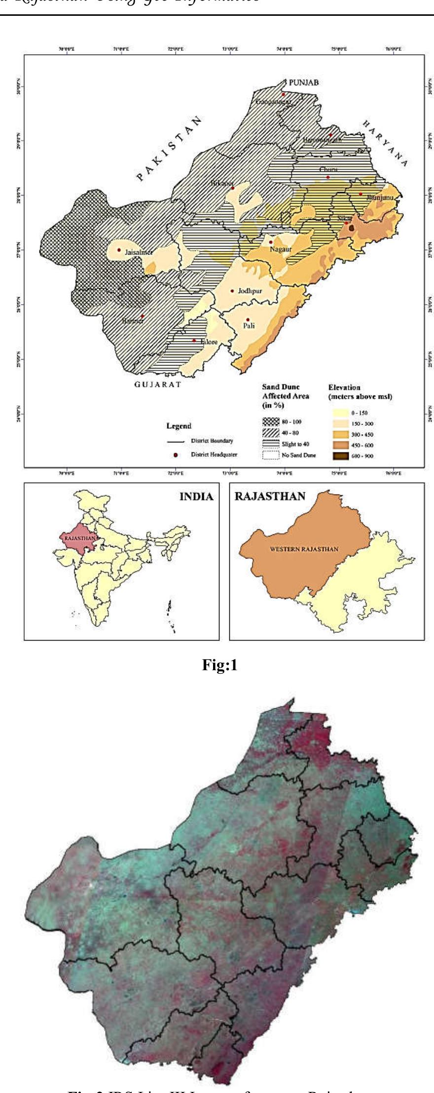 Ised Map (PDF) DESERTIFICATION STUDY OF WESTERN ARID RAJASTHAN USING GEO-INFORMATICS