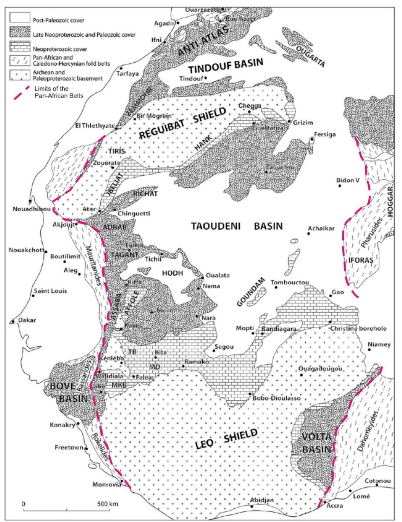The youngest formation in the taoudeni basin is within the