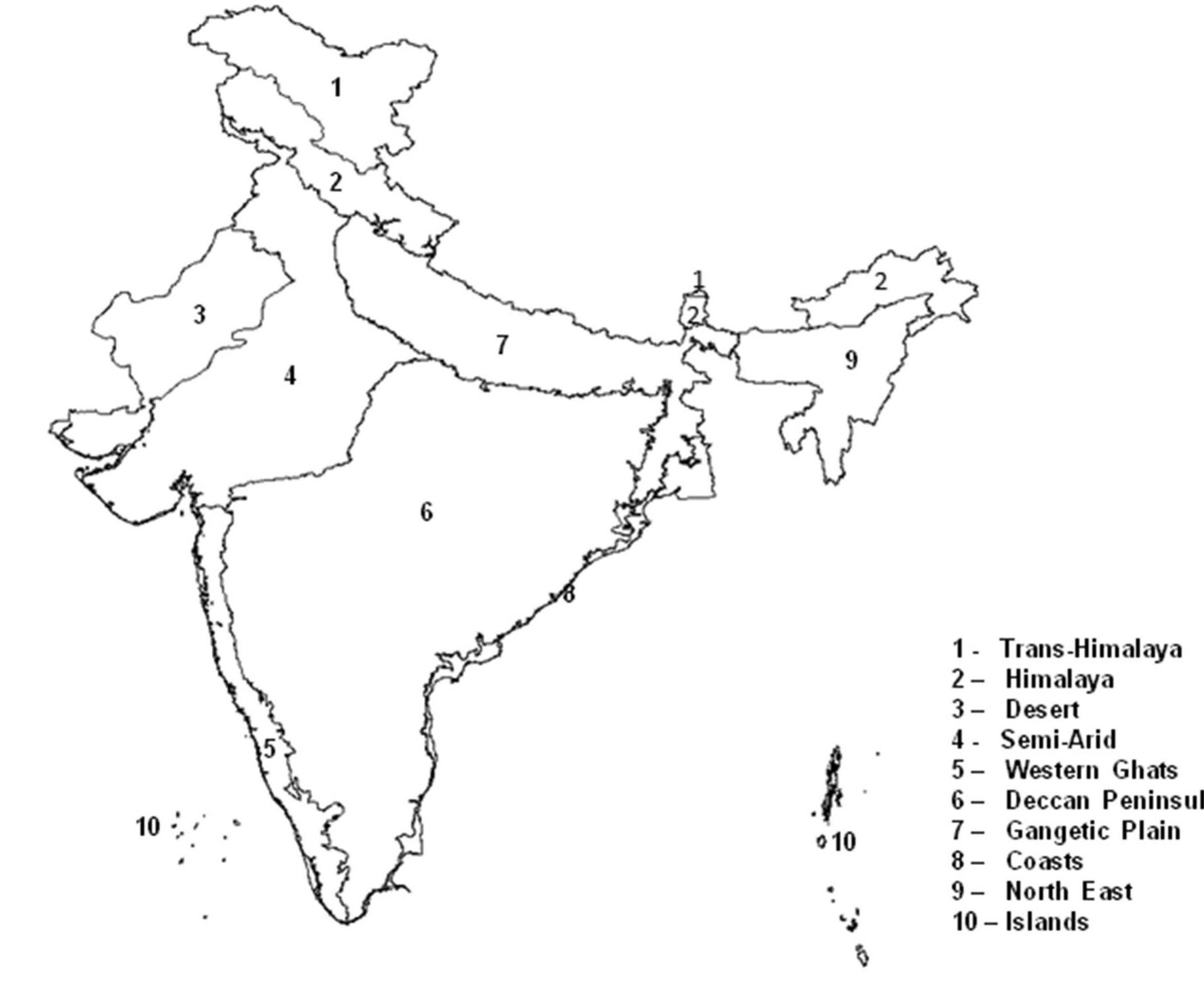 The different bio-geographic zones of india [88]