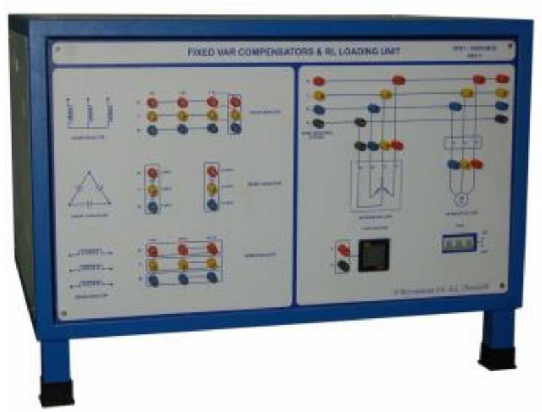 Compensator unit and rlc loading section
