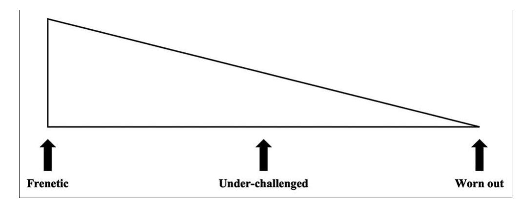 Proposed progression spectrum of various stages of burnout