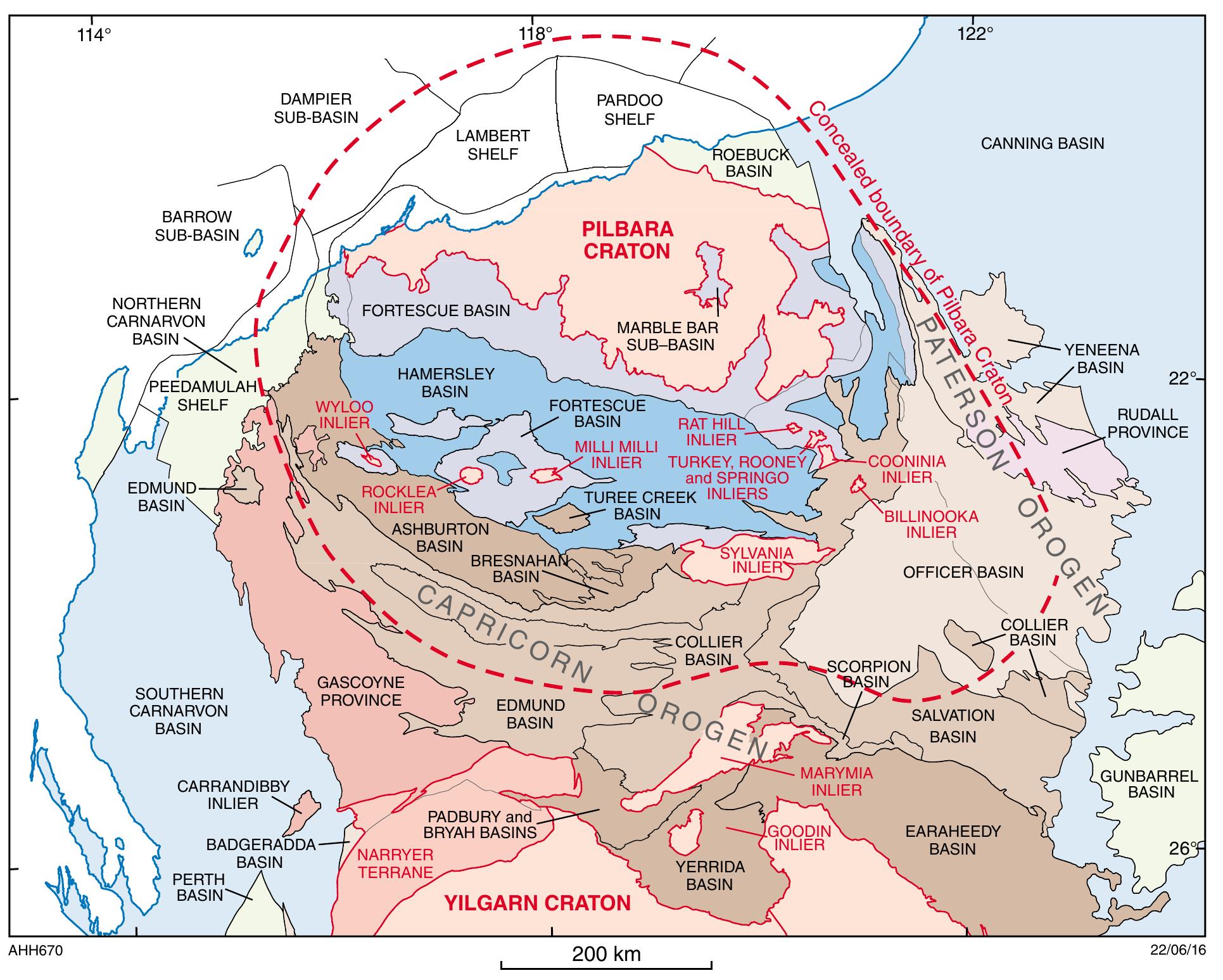 Proterozoic Rocks Map Figure 15 - from Review: secular tectonic evolution of