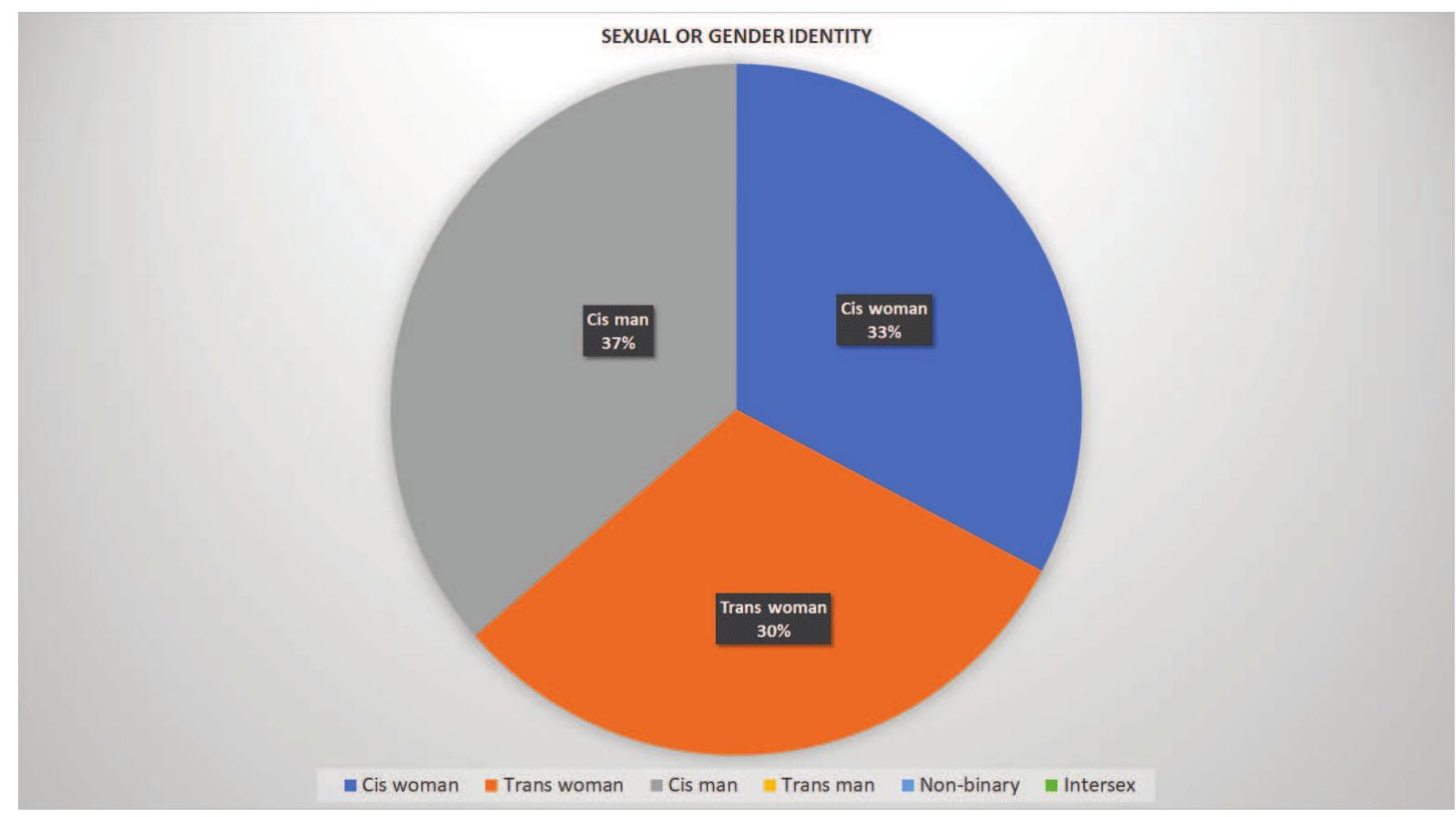 Figure 13. Gender identity of LGTBIQ+ characters 