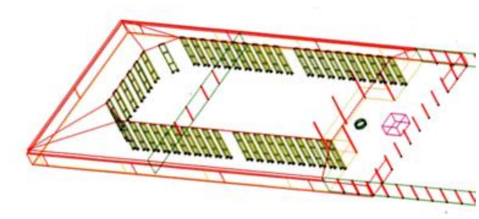 the layout of the supporting structure of the cover the