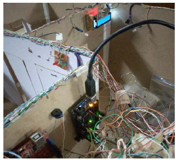 An overview structure of the two microcontrollers.