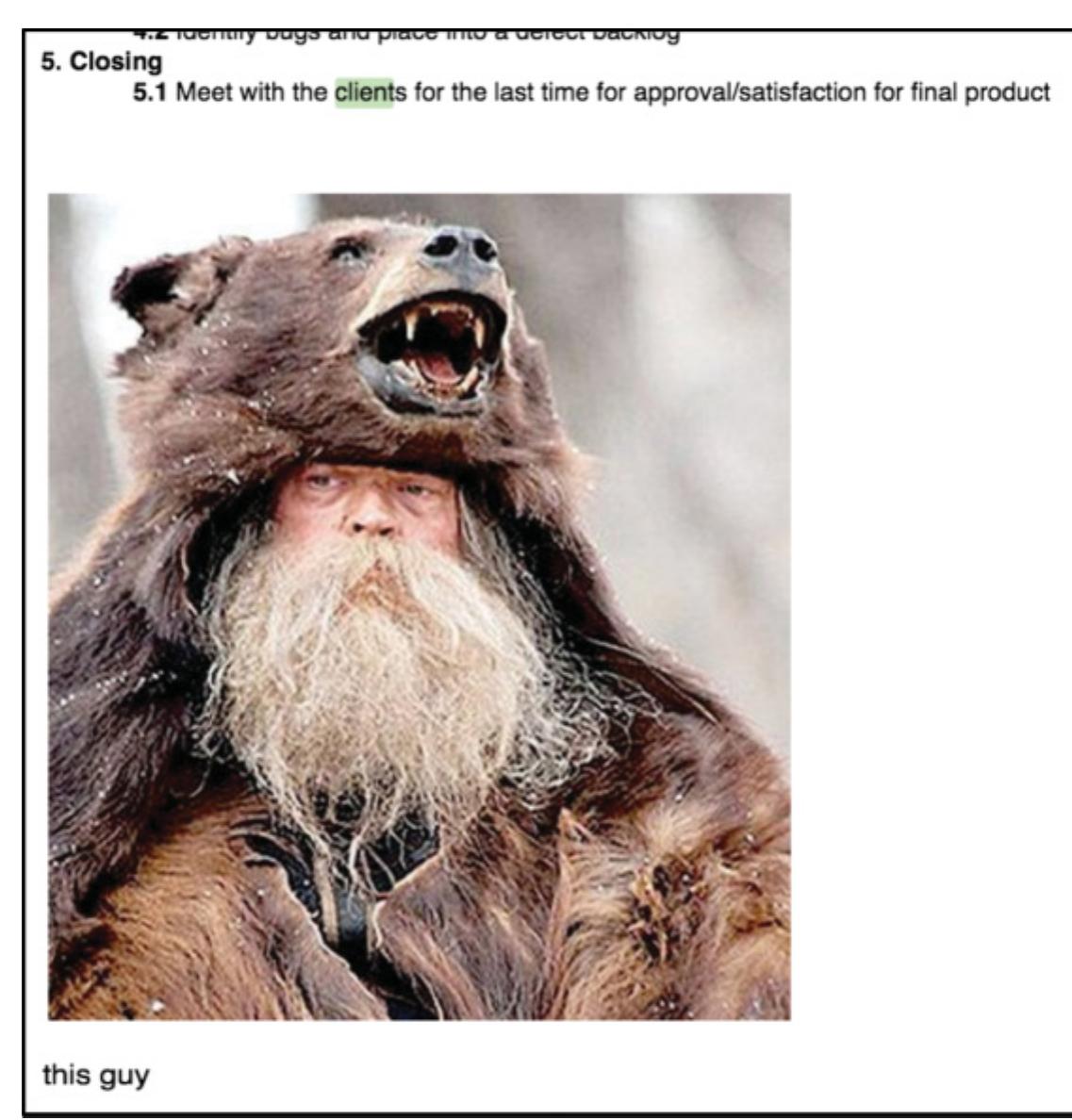 Fig. 21. The presumably-motivating or amusing image inserted then quickly deleted.at the end of their simultaneous session.  J. S. Olson et al. 