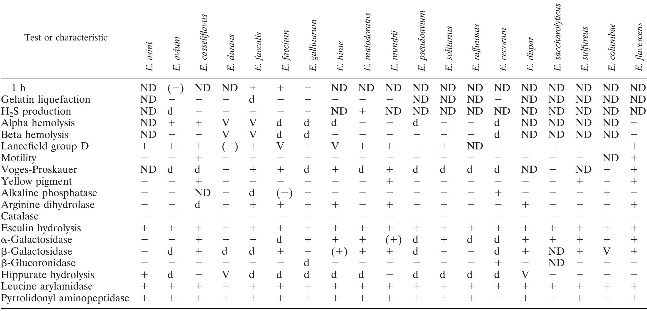 (PDF) Identification of Enterococcus spp. with a Biochemical Key