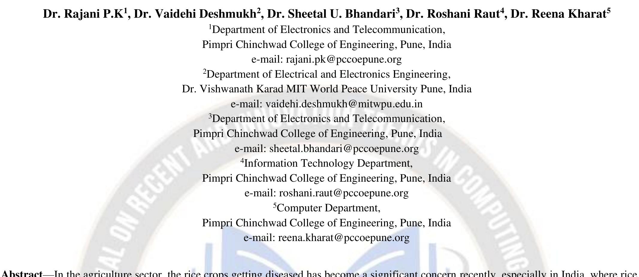 (PDF) Rice Leaf Disease Detection Using Convolutional Neural Network