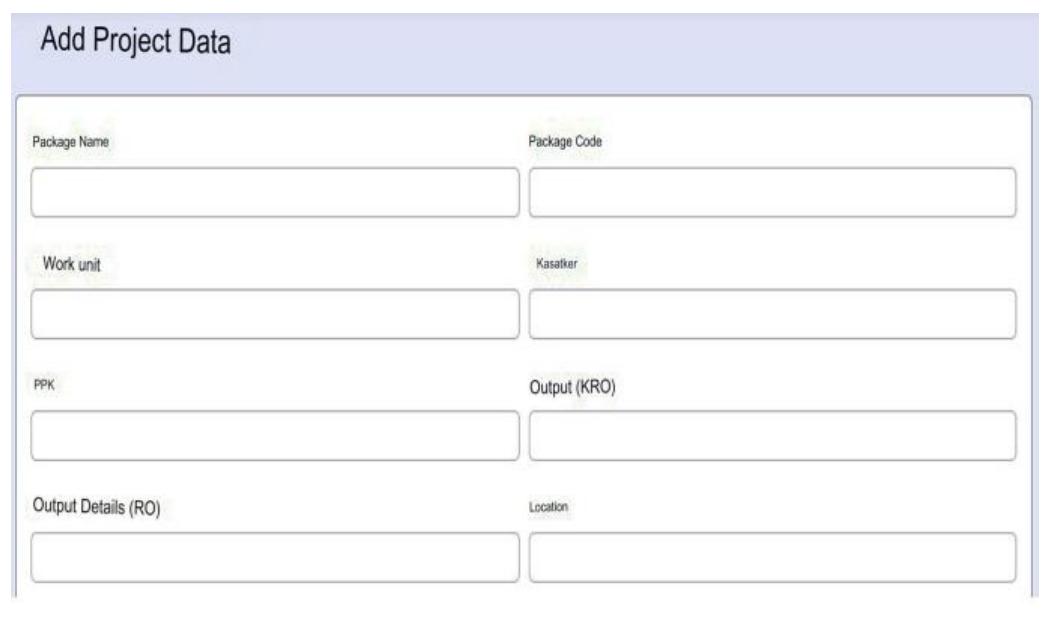 D) add project data form figure 14 : add project data