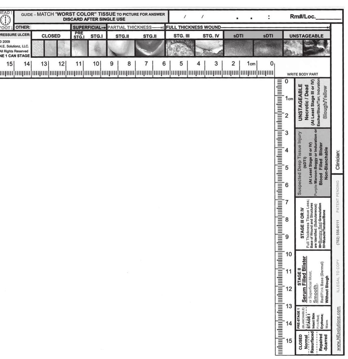 Ne1 Ruler (PDF) Validation of the NE1 Wound Assessment Tool to Improve Staging of ...