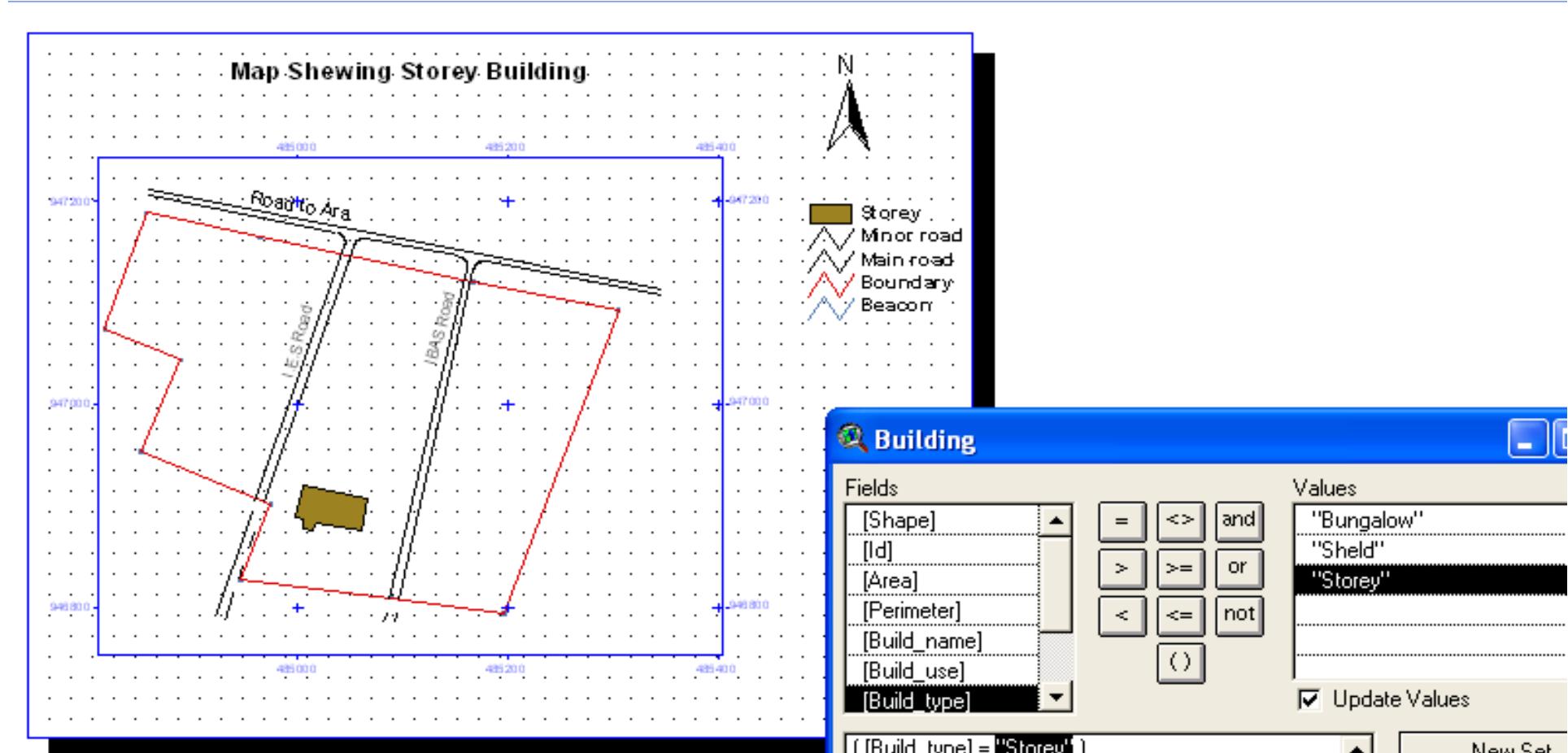 Aspect map of the study area