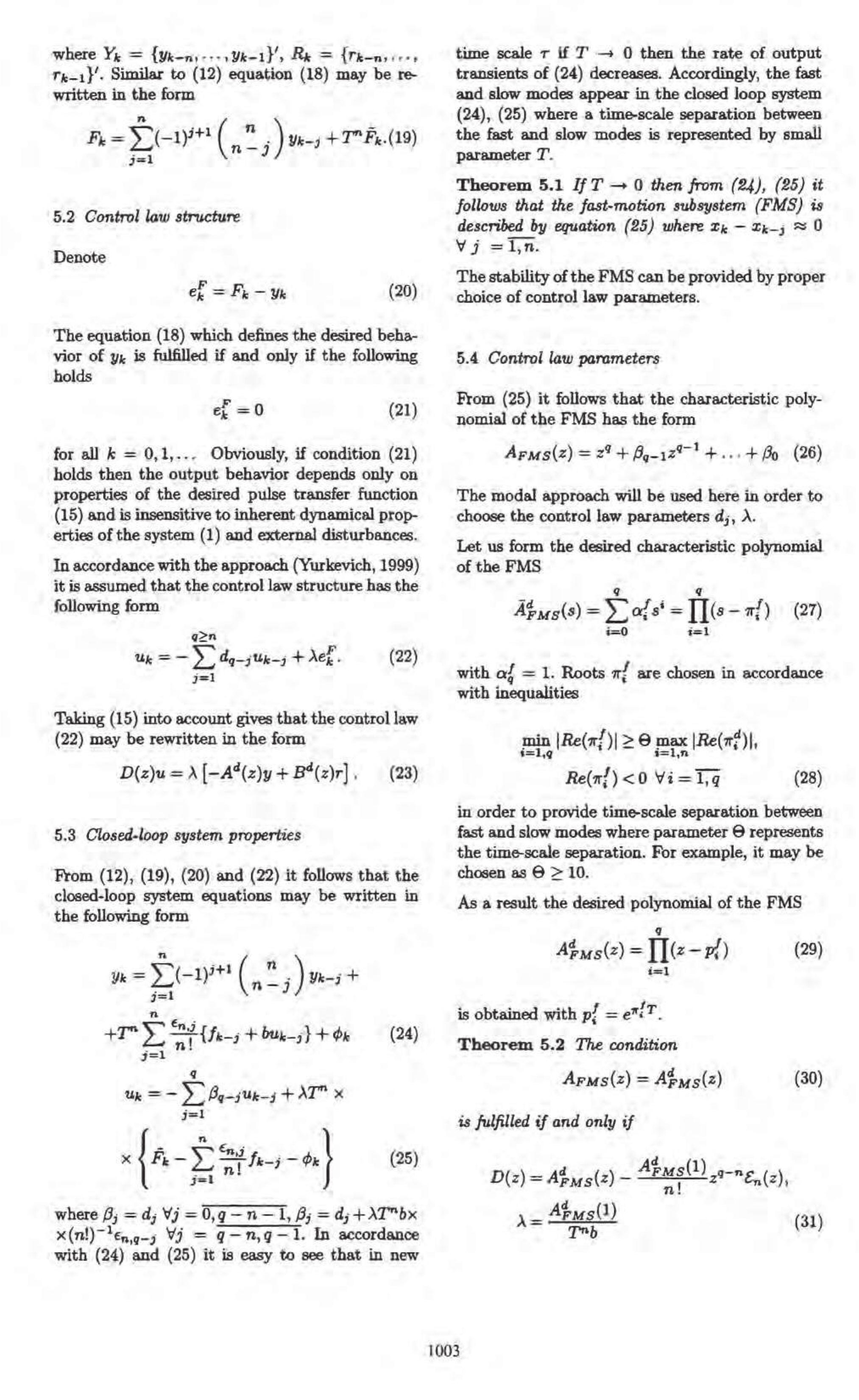 Figure 3 - Design of Digital Two-Time-Scale Control Systems