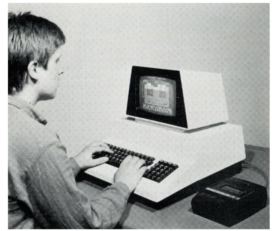 “igure 3: Demonstration of a CMOS transistor on a PET personal computer for the Challenge of the Chip exhibition at the Science Museum, London, UK (Mayall 1980, p. 31).  Software works typically depend on a specific version of operating system or computer hardware configuration. Special custom-written software may form part of the material, particularly if it is dynamic and _ interactive. Software is typically very dependent on the environment in which it runs, and available facilities tend to change rapidly with digital developments in both software and hardware. This is applicable to early computer-based museum exhibits which could now themselves be of interest for preservation (Mayall 1980, p. 31; NMPFT 1983,  p. 7). 