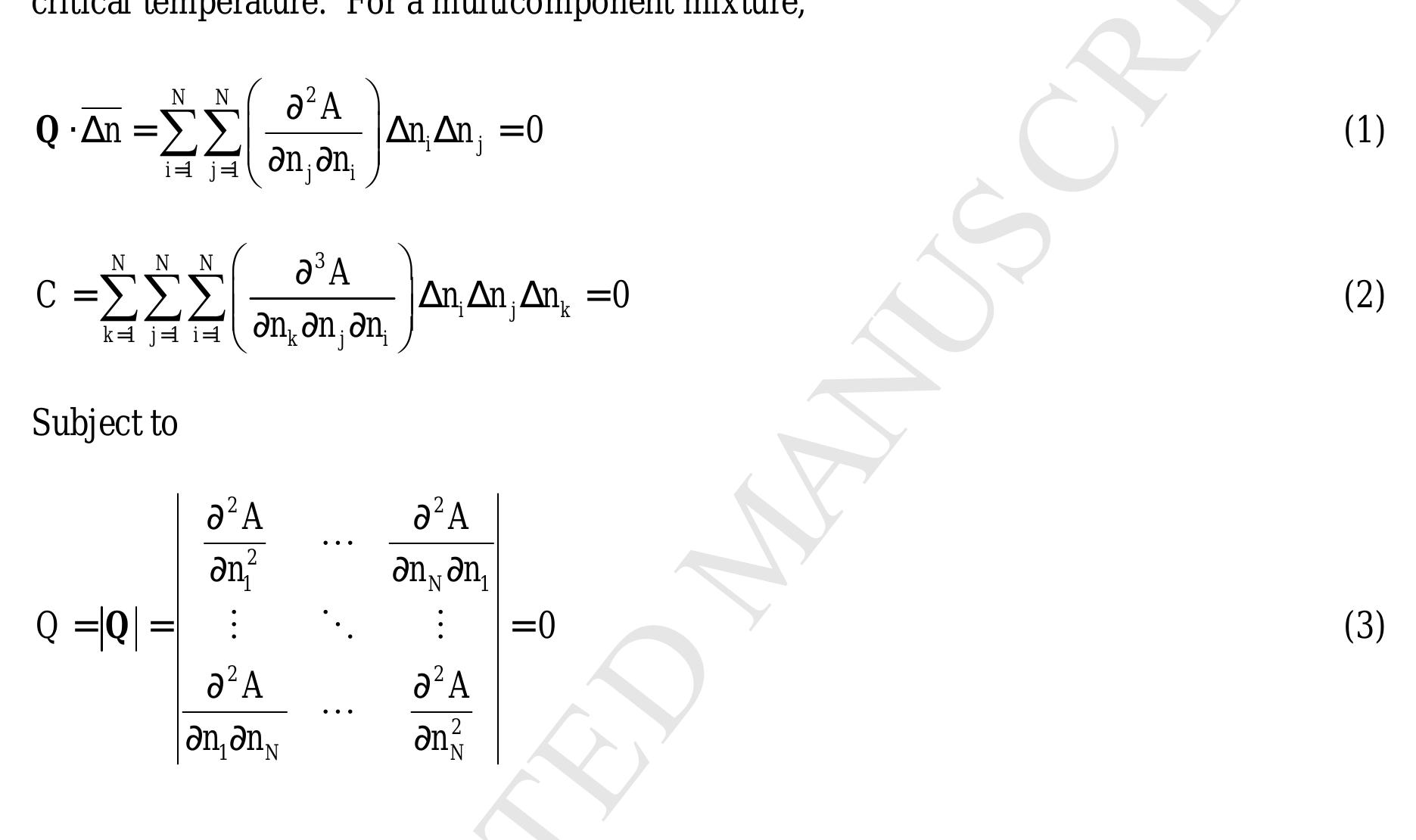 (PDF) Calculation of critical points for natural gas mixtures with the ...