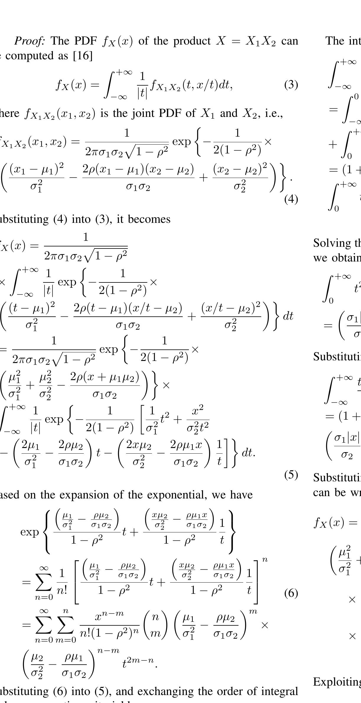 Figure 3 Exact Distribution For The Product Of Two Figure 3 exact distribution for the product of two