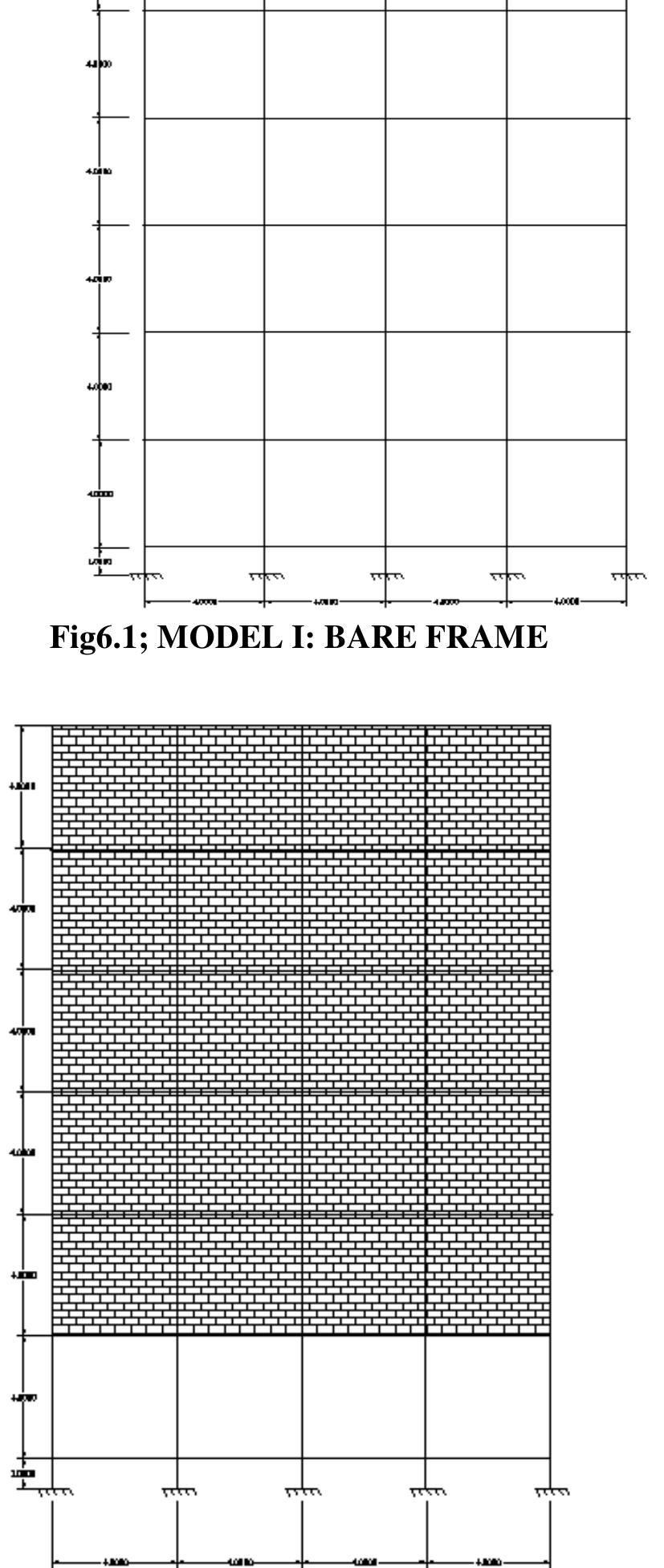 Frame Modeling Example 2;model ii: with fully infilled frame