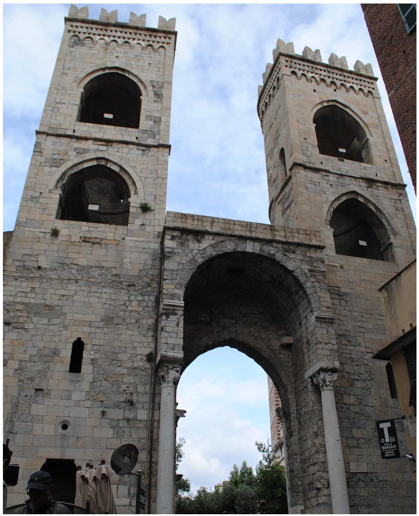 Jerusalem, the Crusaders left the Holy Land through Cyprus, where they created the first examples of Gothic architecture.® Similarly, it is thought that the use of opus quadratum in the Walls of Genoa resulted from an eastern influence in association with the Crusaders.°9 