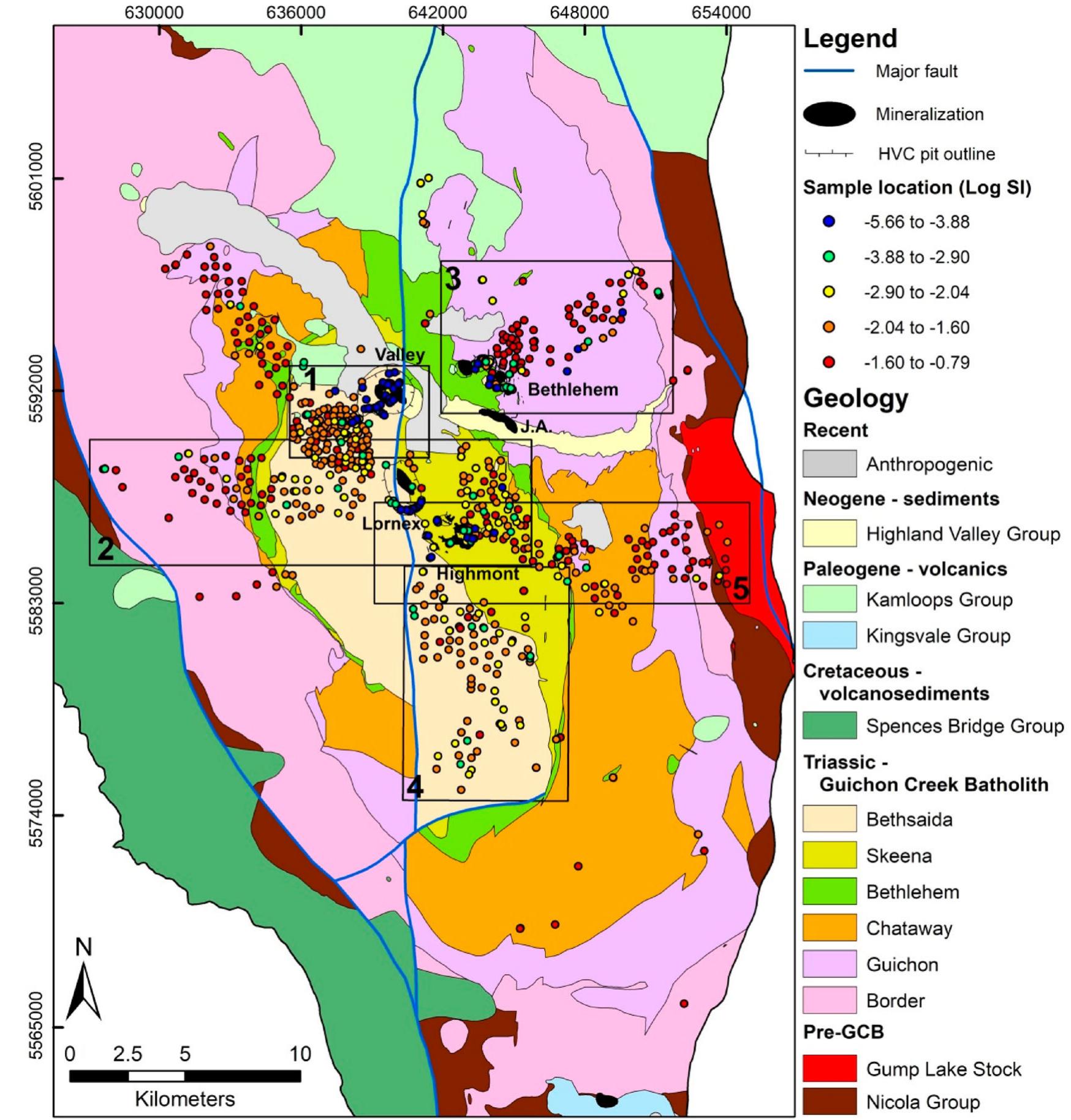 Figure 1 - from Imaging porphyry copper alteration using