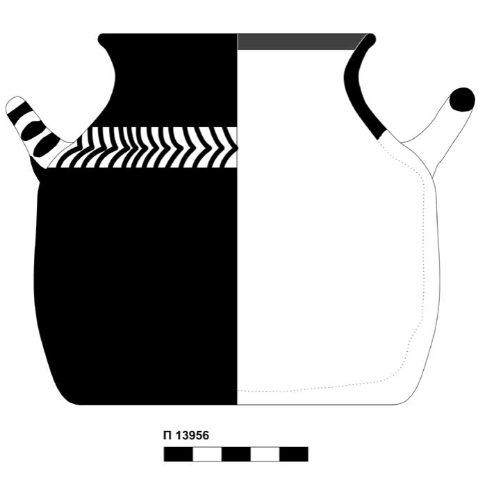Fig. 116. I113956/TI015 straight sided alabastron from Ag. Georgios of Persaina. 