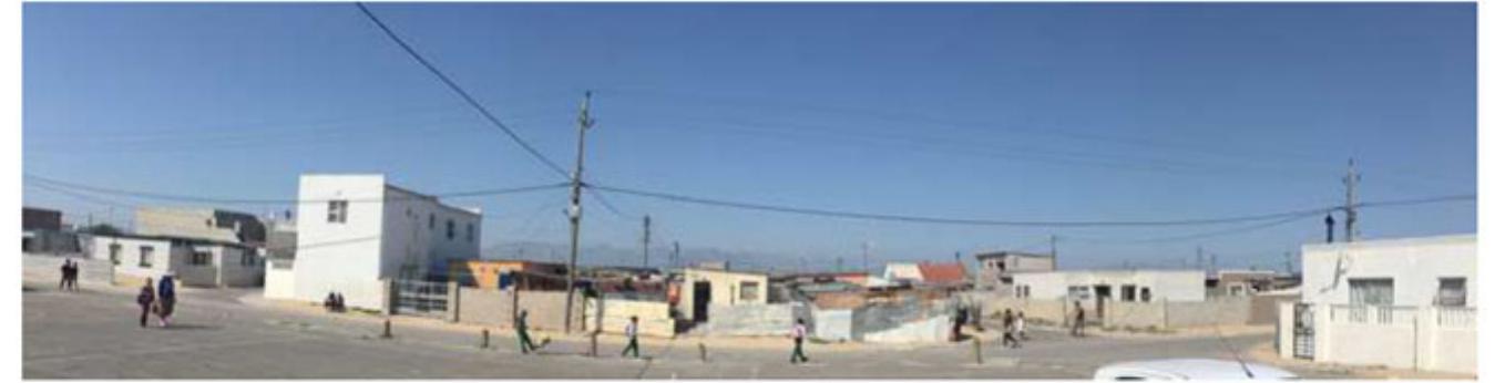 Figure 1. Urban landscape with mix of formal housing and backyard dwellings.  Mal ving opuons (Lurok « borel-oaladi 2010).  However, BDs are also associated with a lack of safety and security (Lemanski 2009; Turok & Borel-Saladin 2016), challenges regarding increasing rents, and difficult negotiations with landlord and other tenants about accessing services (Lategan et al. 2020, see Table I in their publication for a summary). Importantly, a high density of shacks made of highly flammable material along: side illegal connections to electricity and more people cooking over an open flame in one yard all contribute to a greater chance of fire that can spread from one BD to another (Tshangana 2013; Zweig 2015). The inadequate material conditions of most BD dwellings pose serious health risks to tenants. although there is a surprising lack of research regarding health (Lategan et al. 2020).  