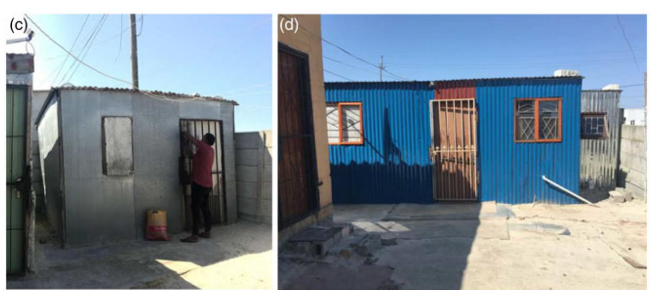 Figure 3c/d. Metal shack example. 