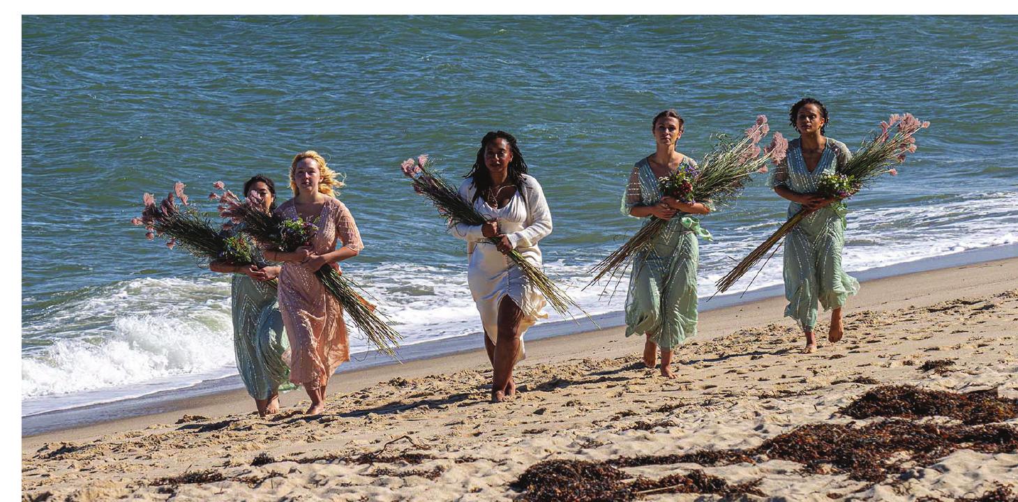 Image 1: Victoria L. Awkward as Milica with bridesmaids in the Boston Lyric Opera and Opera Philadelphia collaboration on the film opera Svadba (2022) by Ana Sokolovic, film still. 
